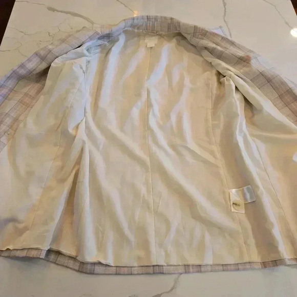 H&M Women's Plaid Double Breasted Blazer Small - Picture 7 of 11